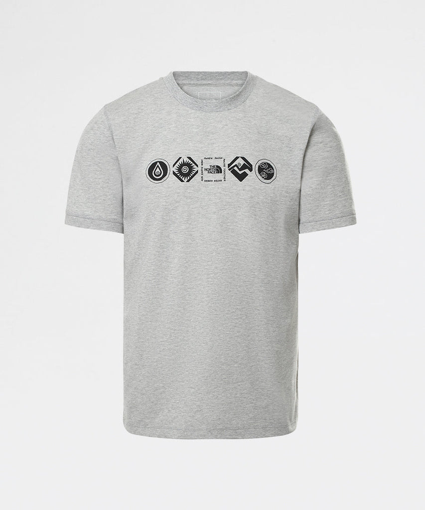 M Ss Him Bottle Tee - Tnf Light Grey-The North Face-t-shirts