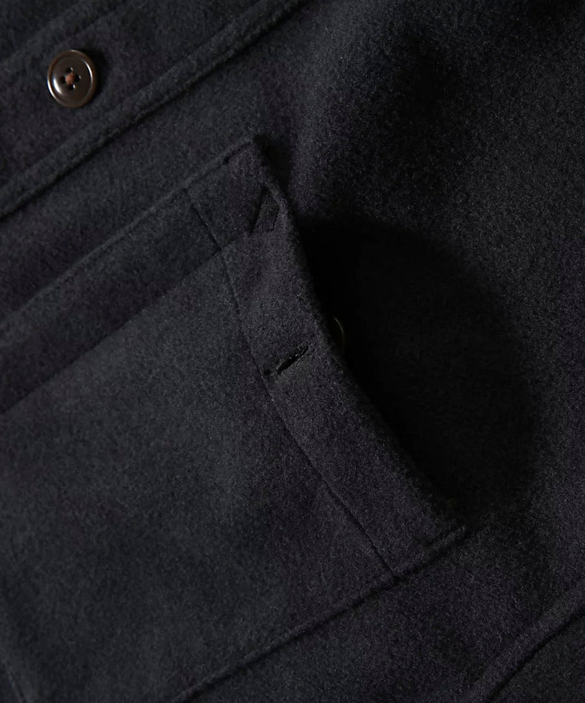 Wool Overshirt Asphalt Grey Burnt Olive Green-The North Face-shirts