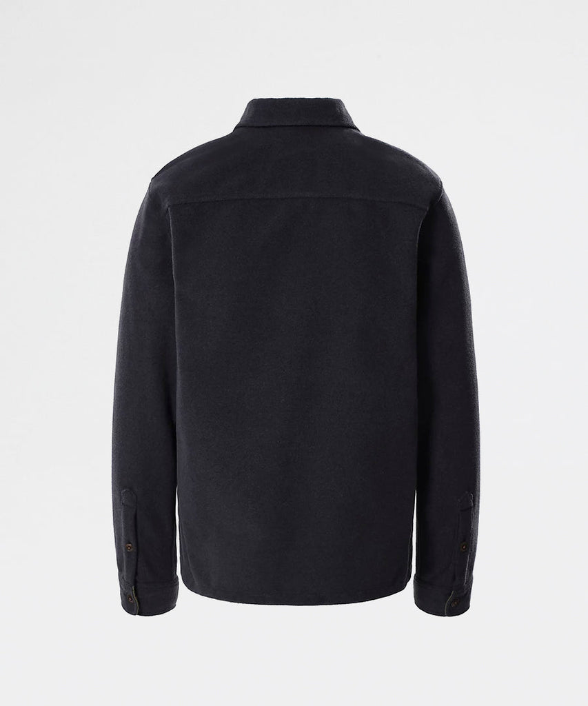 Wool Overshirt Asphalt Grey Burnt Olive Green-The North Face-shirts