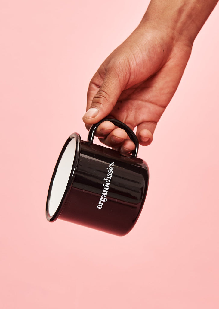 Organic Basics Logo Mug Black UDSOLGT
