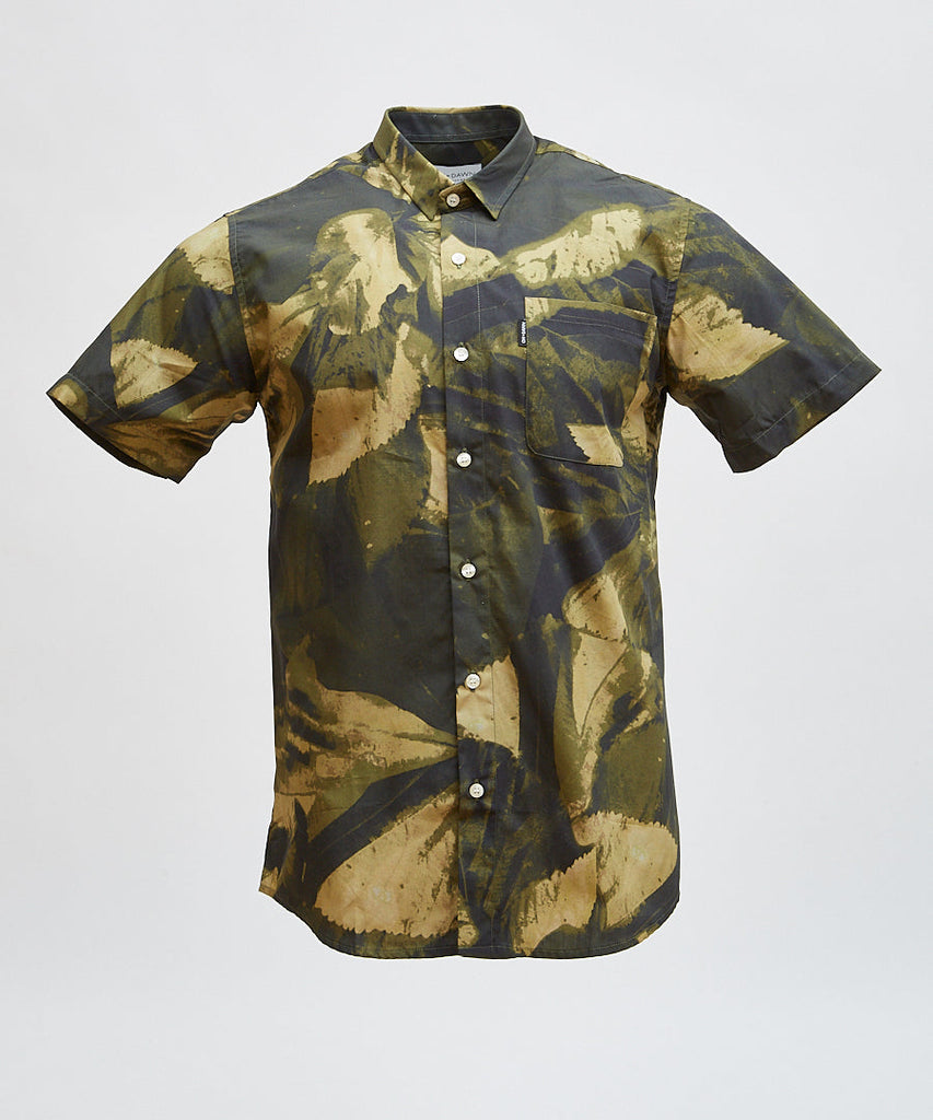 Oh Dawn Flower Shirt Hunter Green UDSOLGT