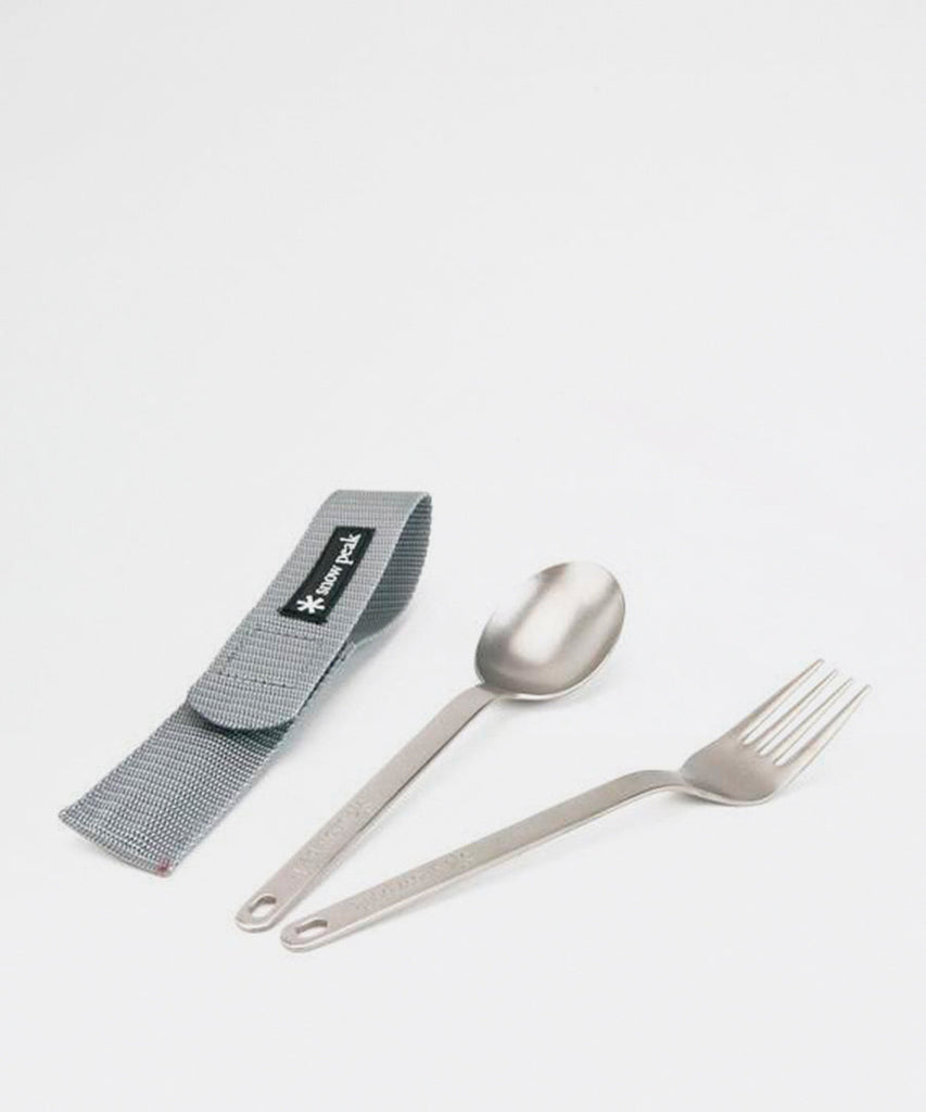 Snow Peak Titanium Fork and Spoon Set Outdoor Gear