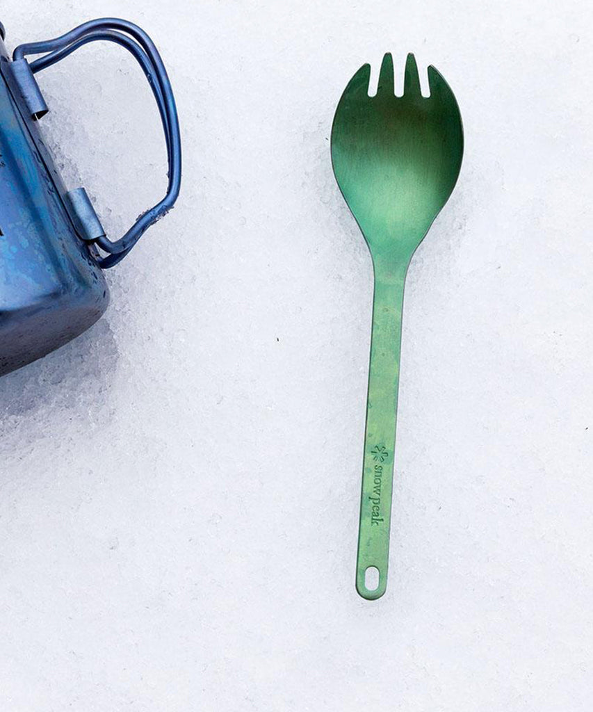 Snow Peak Titanium Spork Purple Outdoor Pack