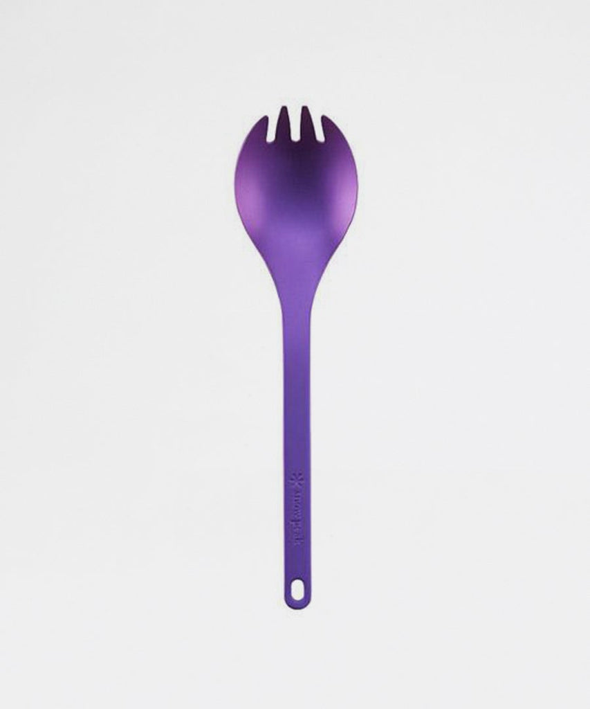 Snow Peak Titanium Spork Purple Outdoor Pack