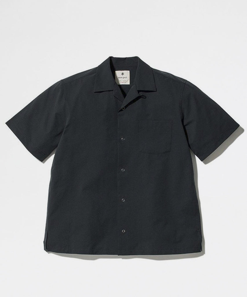 Snow Peak Quick Dry Aloha Shirt Black shirts