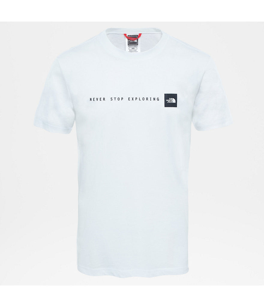 The North Face M SS NSE Tee white black UDSOLGT