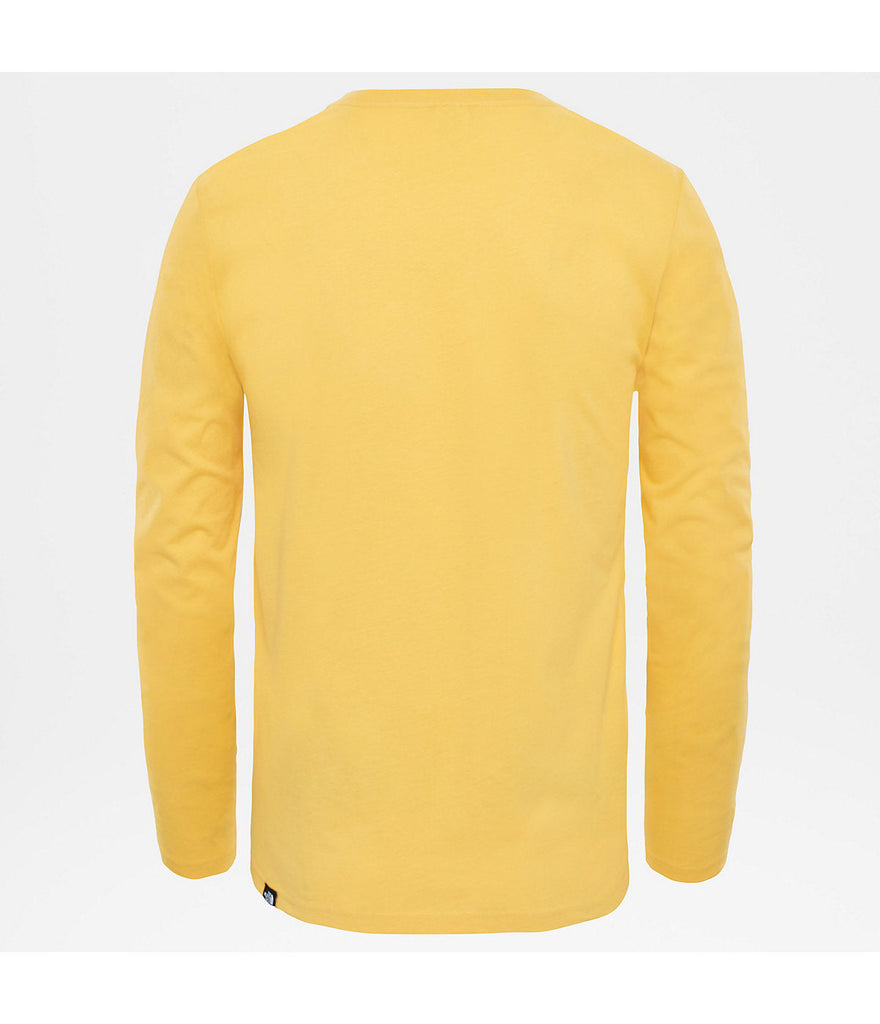 The North Face M LS Fine Tee Yellow UDSOLGT