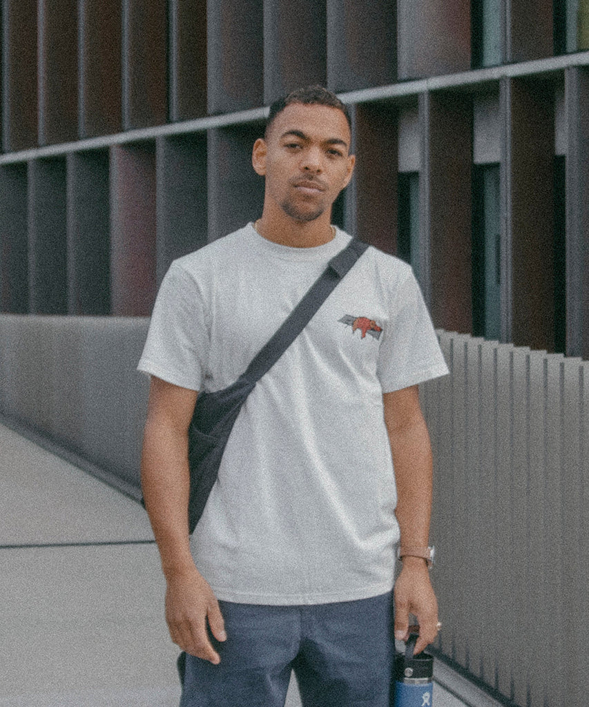 Printed Tee Iron High Tension Cot-Snow Peak-t-shirts