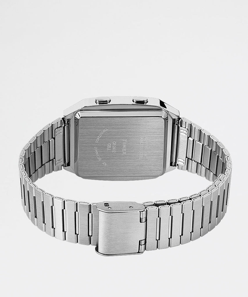 Q LCA Reissue Silver-tone Stainless Steel Bracelet Watch-Timex Archive-watches