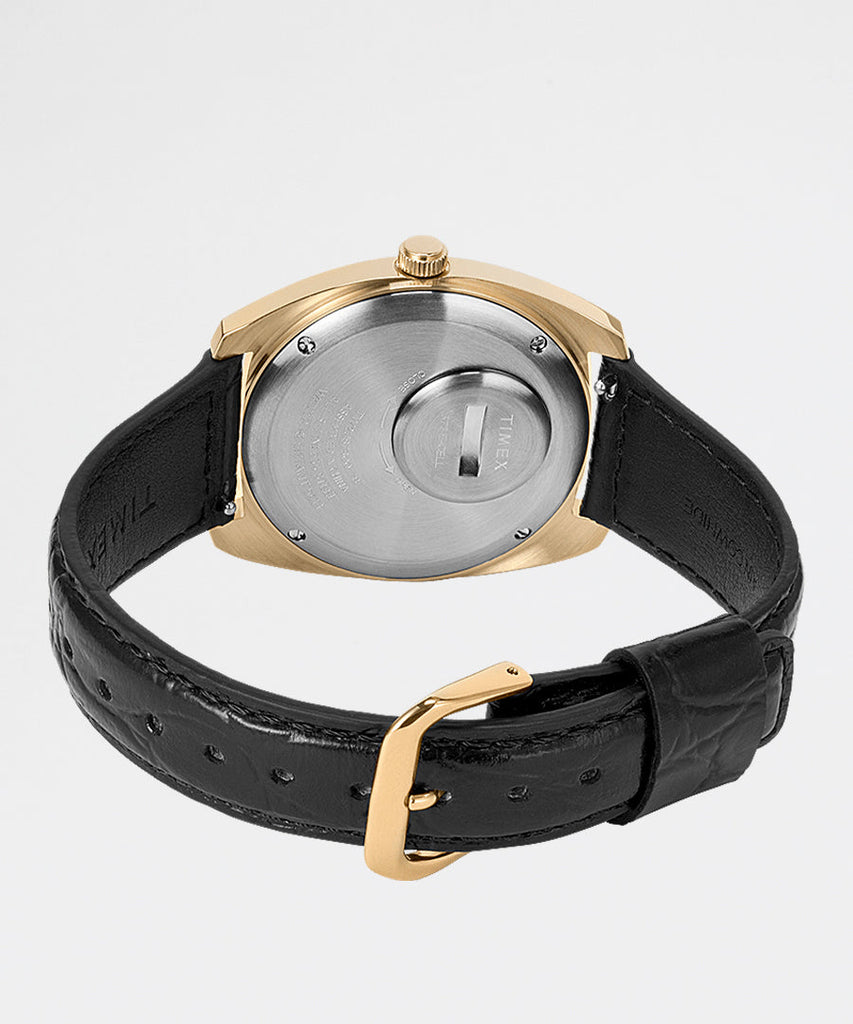 Q Timex 1975 Reissue Day-Date Leather Strap-Timex Archive-watches