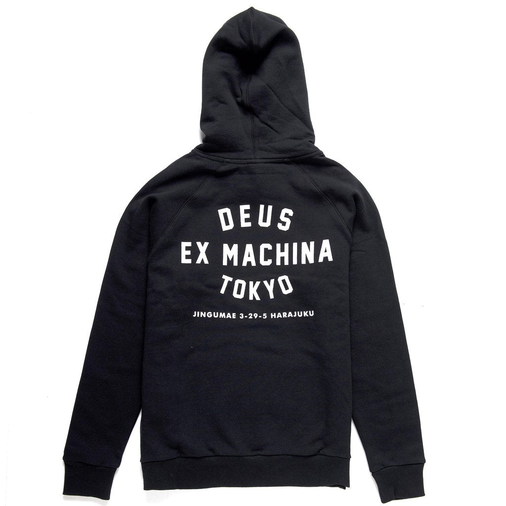 Deus Ex Machina Tokyo Address Hoodie - Black sweatshirts