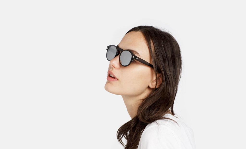 RETROSUPERFUTURE Duo-Lens Paloma Silver Black - 52 sunglasses