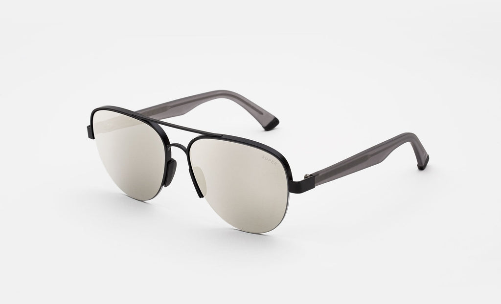 RETROSUPERFUTURE Air Black & Silver 61 sunglasses