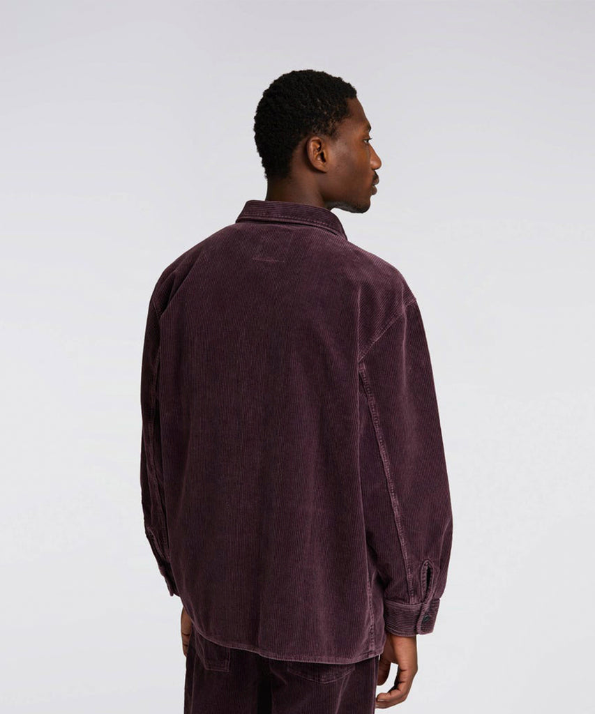 Ander Shirt - Corduroy 8 Ribs Raisin stone washed 100% Cotton Faded 370g Raisin Stone-Edwin-Packyard DK
