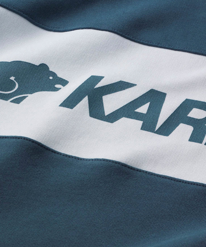 Blocked Logo Sweatshirt Blue Wing Teal White-sweatshirts-Karhu