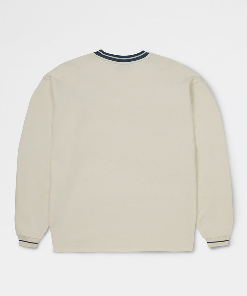 Blocked Logo Sweatshirt Whisper White Blue Wing-sweatshirts-Karhu