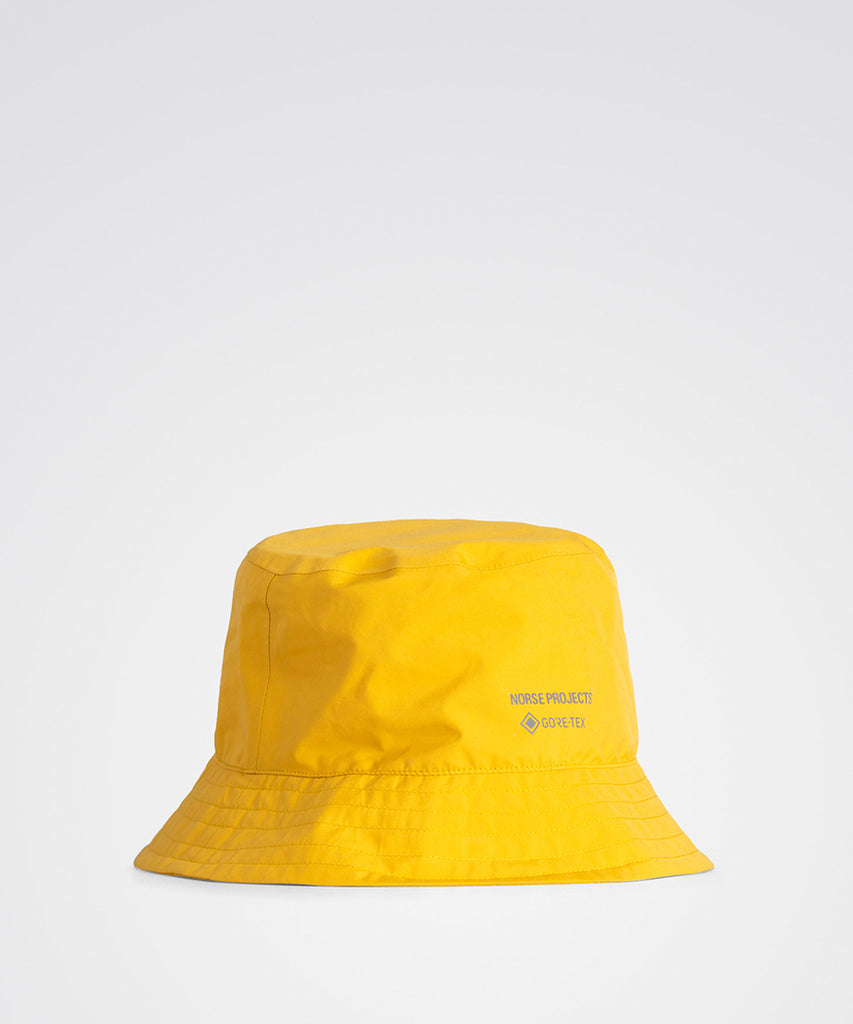 Gore-Tex Bucket Hat Chrome Yellow-Norse Projects-PYDK