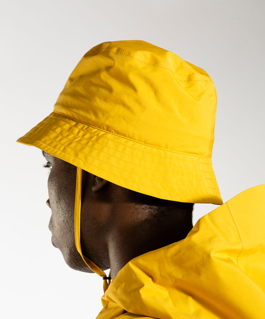 Gore-Tex Bucket Hat Chrome Yellow-Norse Projects-PYDK