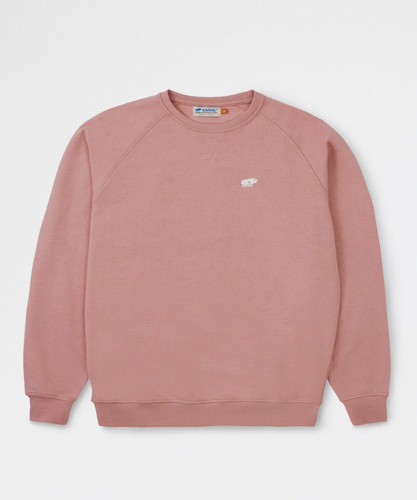 Classic Chest Logo Sweatshirt Rose Tan Lily White-sweatshirts-Karhu