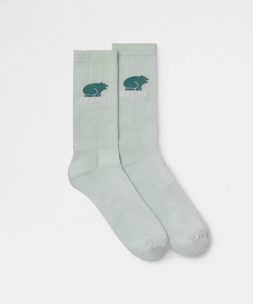 Classic Logo Socks Pale Aqua Oil Blue-socks-Karhu