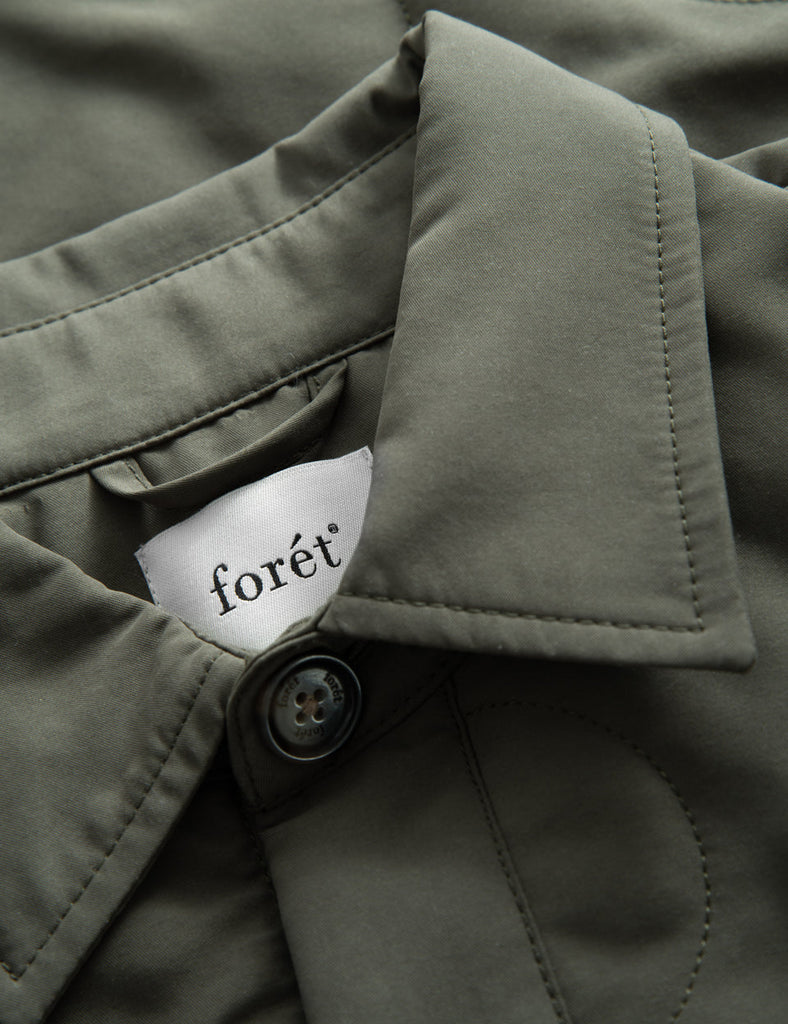 Shear Quilted Overshirt - Army-Forét-PYDK