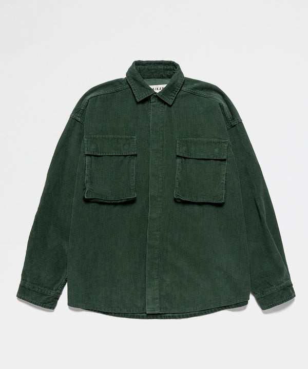 Corduroy Shirt Jacket - Forest Green-Taikan-Packyard DK