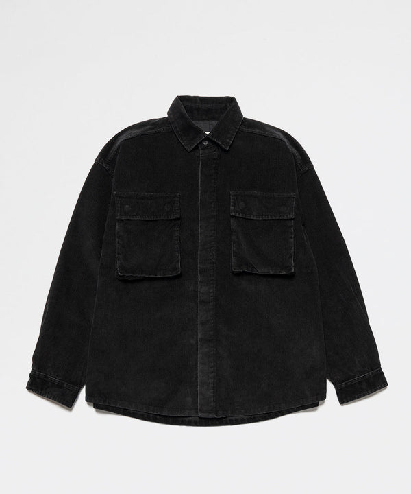 Corduroy Shirt Jacket - Black-Taikan-Packyard DK
