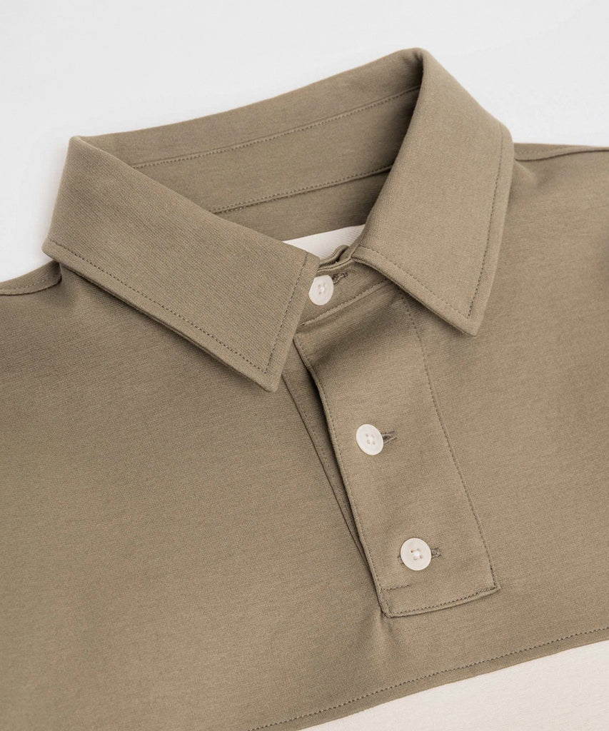 Dean Rugby Polo Olive Ecru-Kestin-Packyard DK