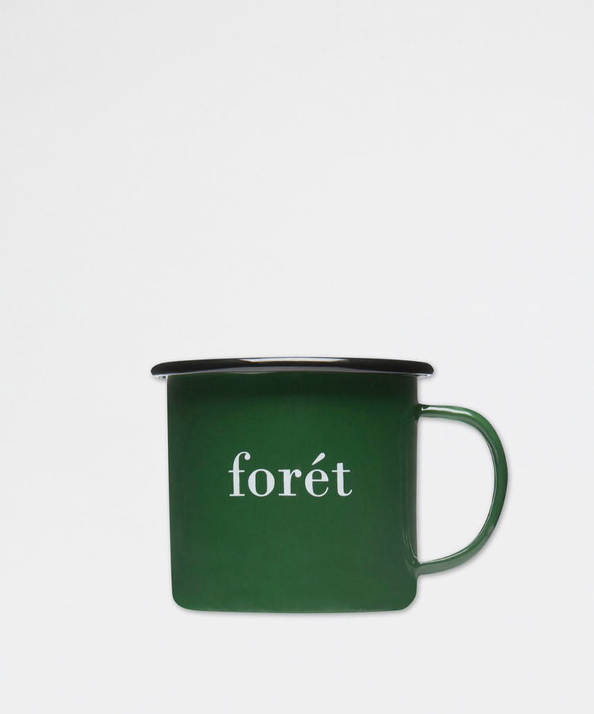 Bean Enamel Mug - Dark Green-Forét-Packyard DK