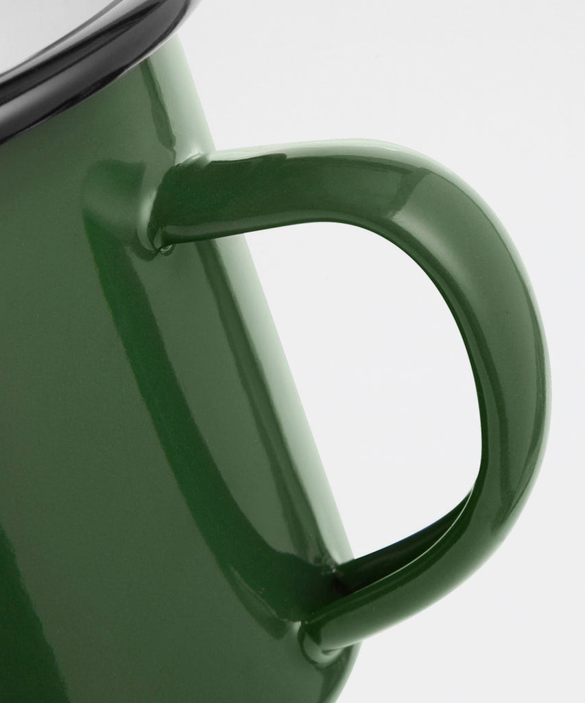 Bean Enamel Mug - Dark Green-Forét-Packyard DK