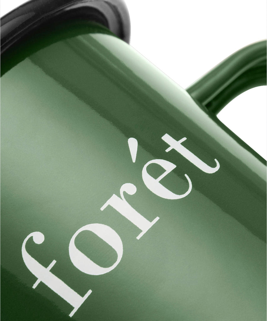 Bean Enamel Mug - Dark Green-Forét-Packyard DK