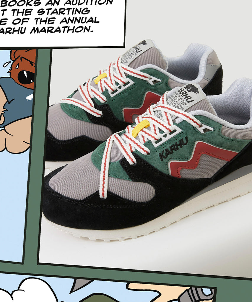 Synchron Classic Jet Black Hot Sauce-sneakers-Karhu