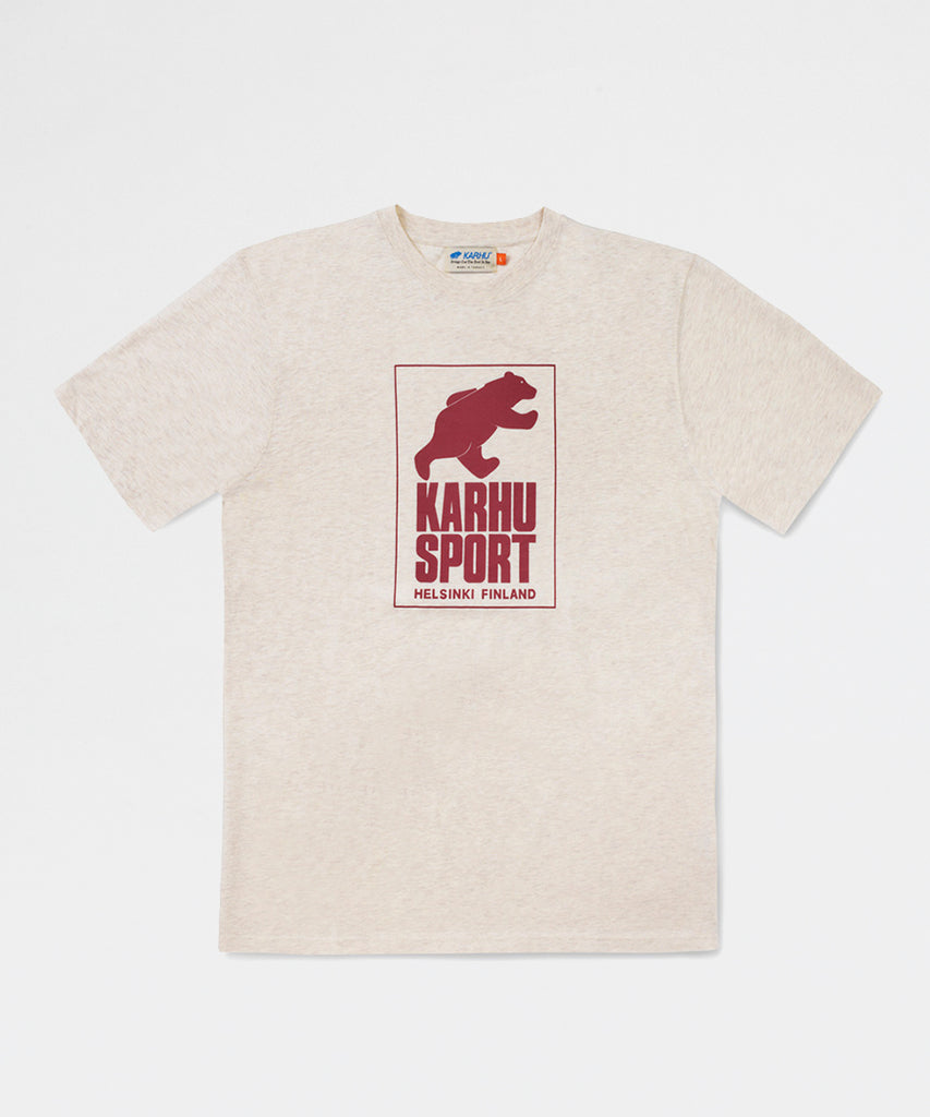 Helsinki Sport T-shirt Oatmeal Melange Granata-t-shirts-Karhu