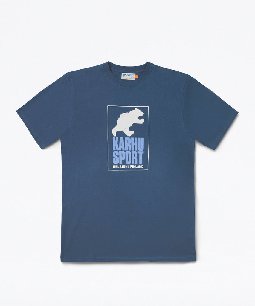 Helsinki Sport T-shirt True Navy Bright White-t-shirts-Karhu