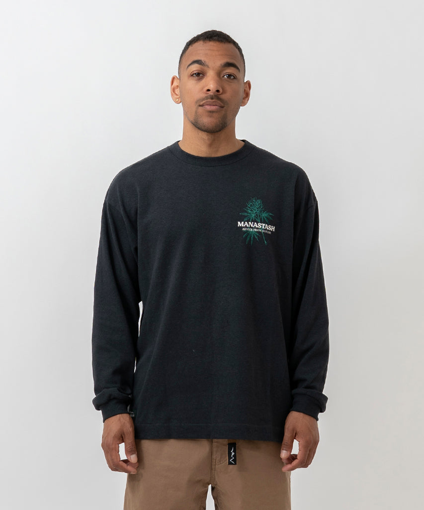 Hemp L/S Tee Afn - Black-Manastash-Packyard DK
