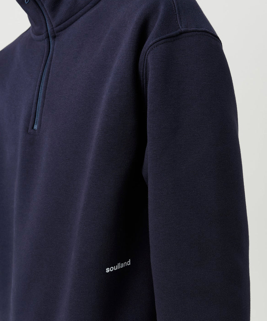 Ken half zip sweatshirt Navy-Soulland-Packyard DK