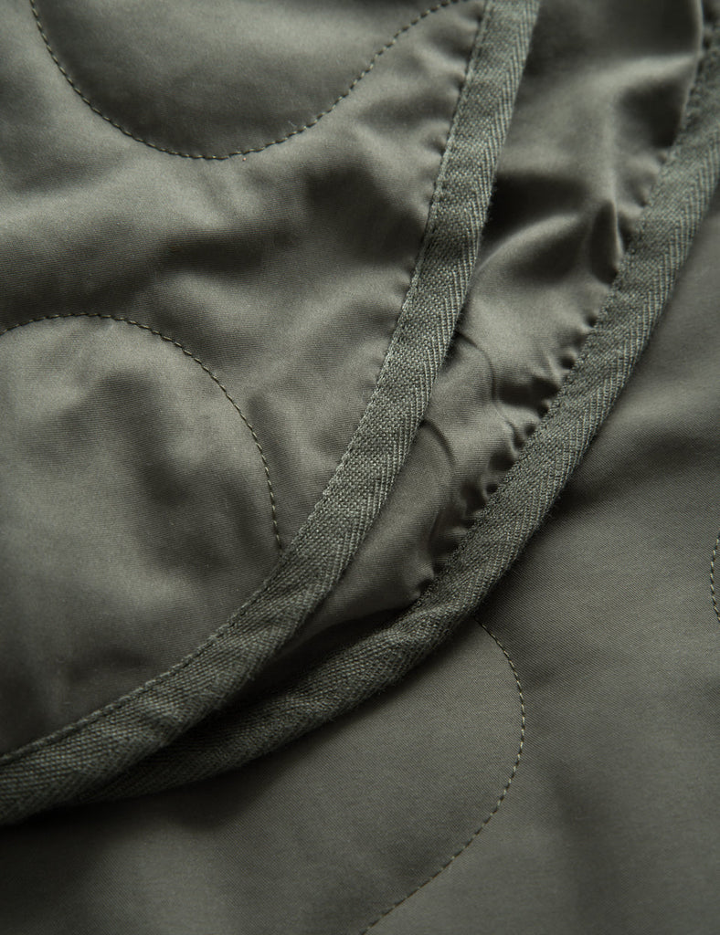 Shear Quilted Overshirt - Army-Forét-PYDK