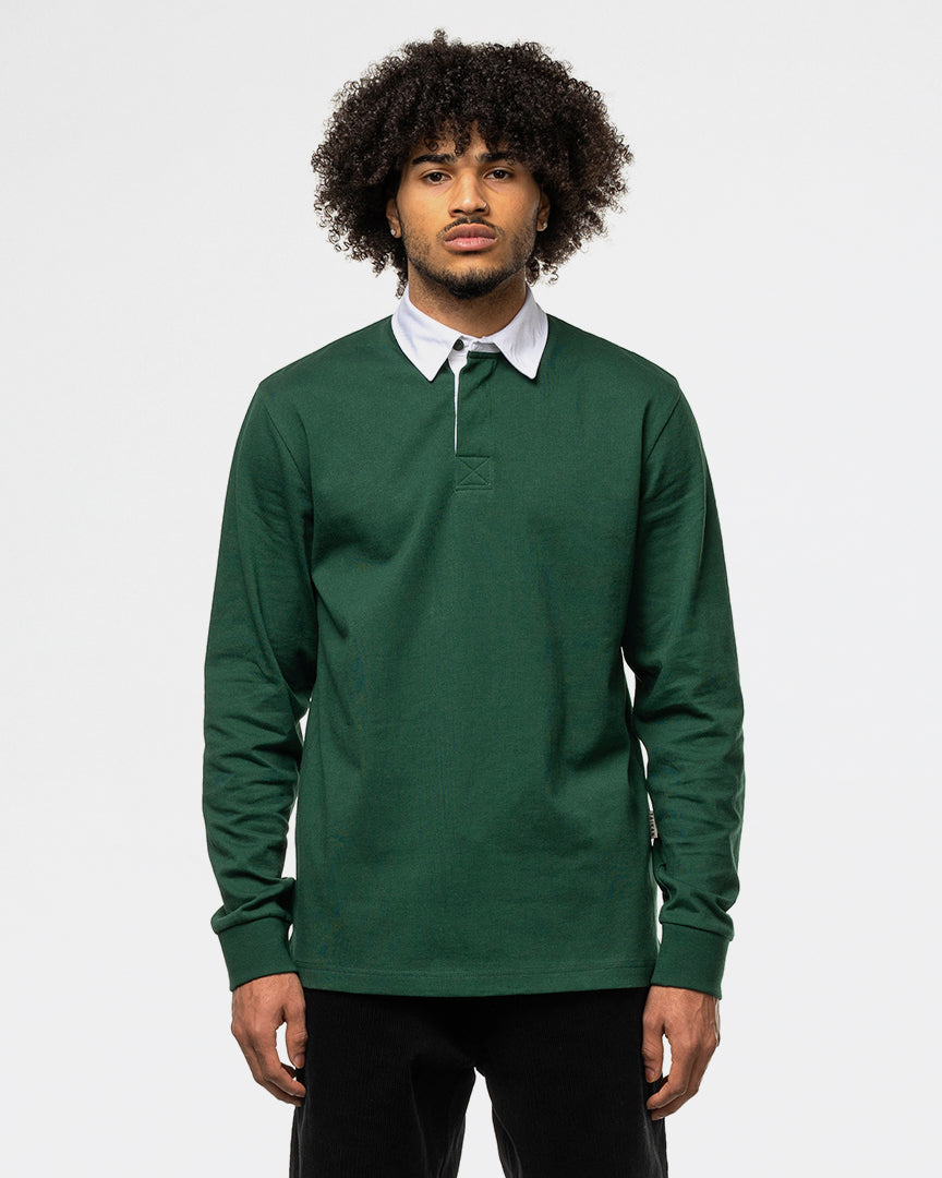 L/S Polo shirt - Forest Green-Taikan-Packyard DK
