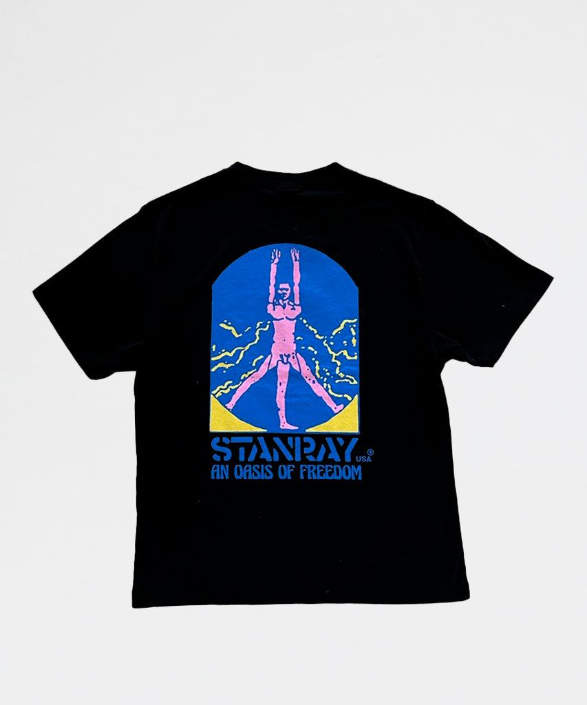 py-Oasis Of Freedom Tee - Black-Stan Ray