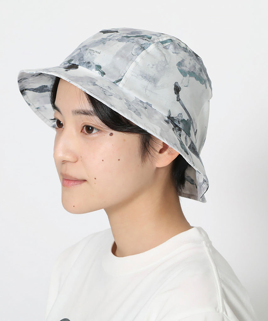 Printed Quick Dry Hat One Grey-Snow Peak-Packyard DK