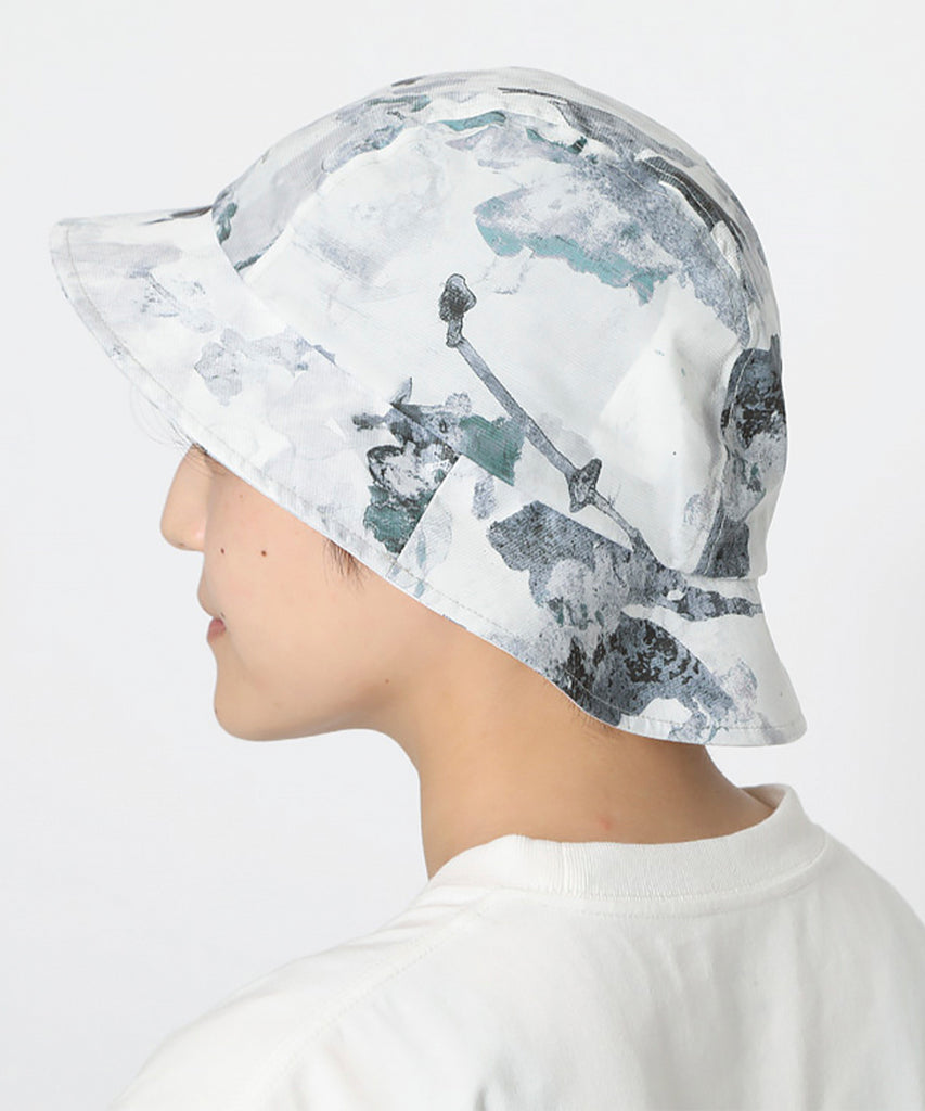 Printed Quick Dry Hat One Grey-Snow Peak-Packyard DK