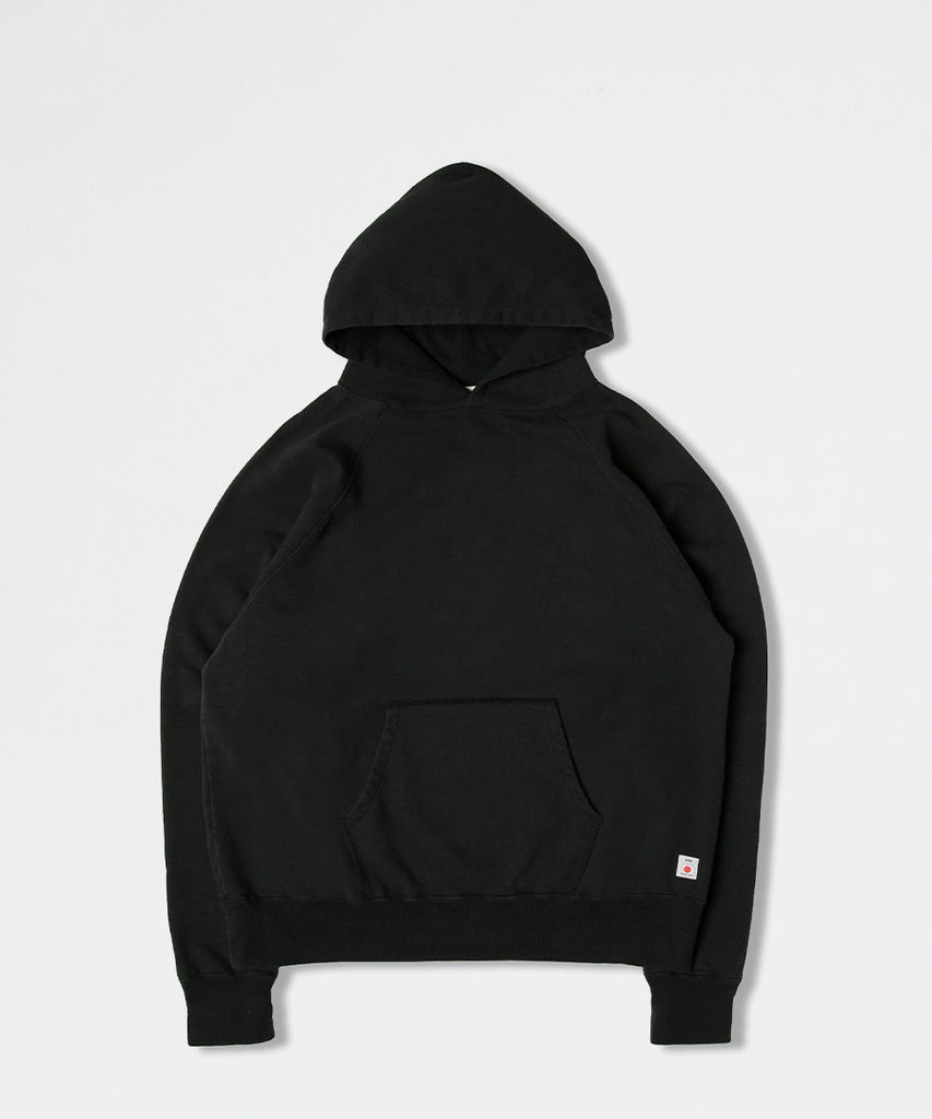 Raglan-Sleeve Hood - Sweat 100% Cotton Black Ozone-Edwin-Packyard DK