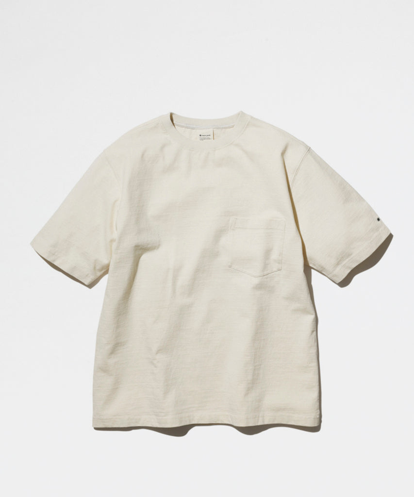 py-Recycled Cotton Heavy T shirt Ecru-Snow Peak