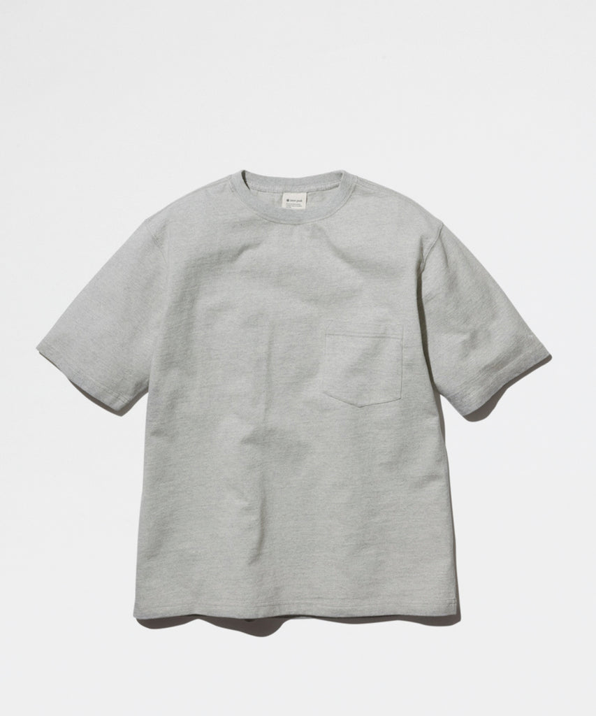 py-Recycled Cotton Heavy T shirt M. Grey-Snow Peak