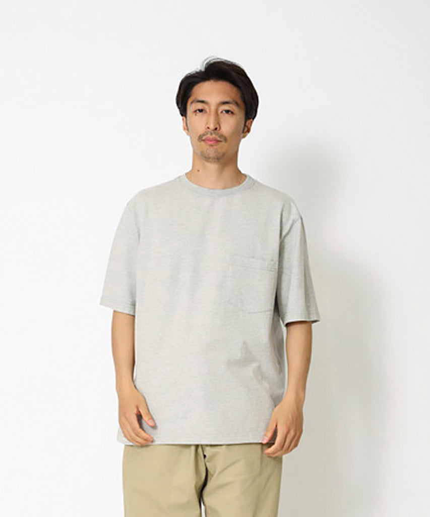 py-Recycled Cotton Heavy T shirt M. Grey-Snow Peak