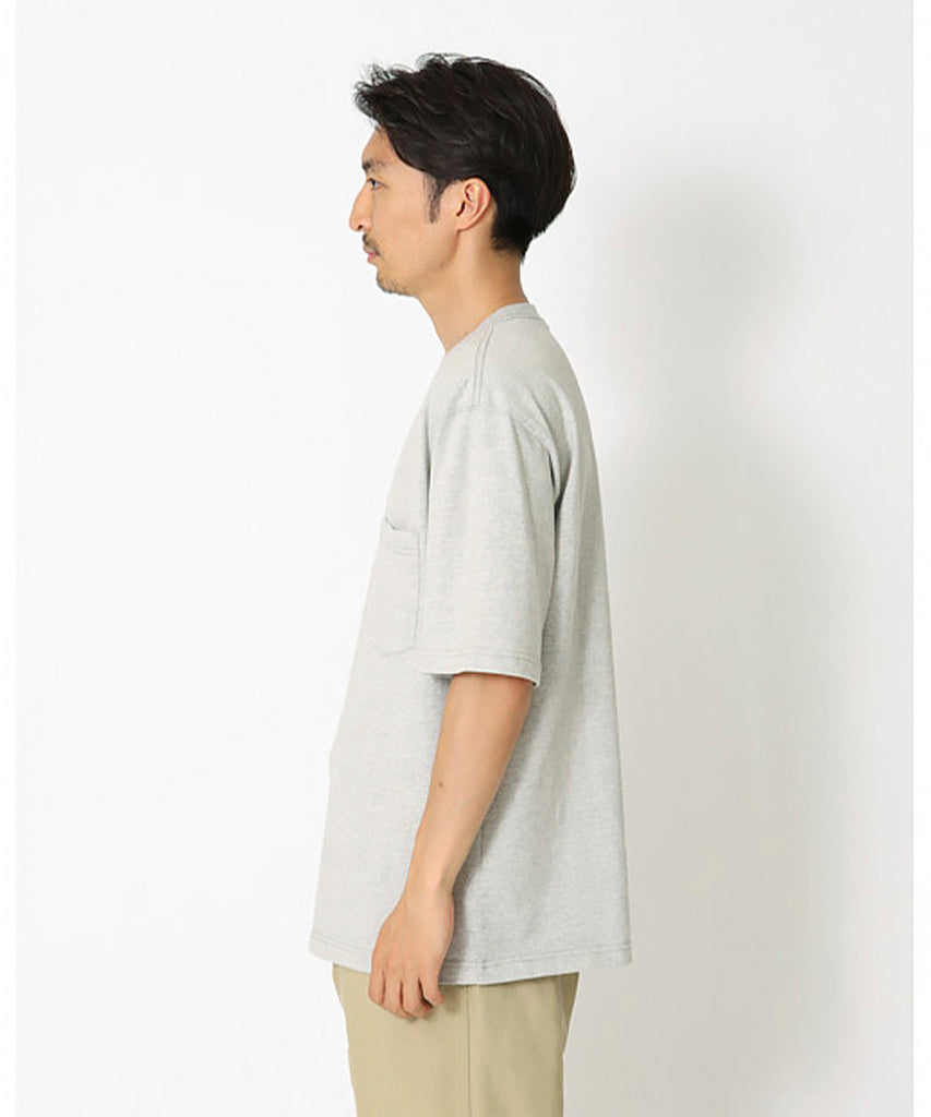 py-Recycled Cotton Heavy T shirt M. Grey-Snow Peak