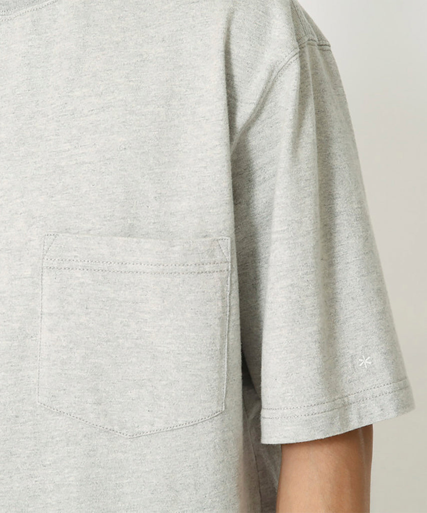 py-Recycled Cotton Heavy T shirt M. Grey-Snow Peak