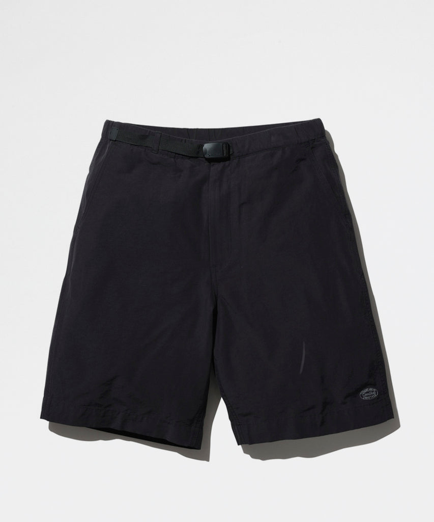 py-Light Mountain Cloth Shorts Black-Snow Peak