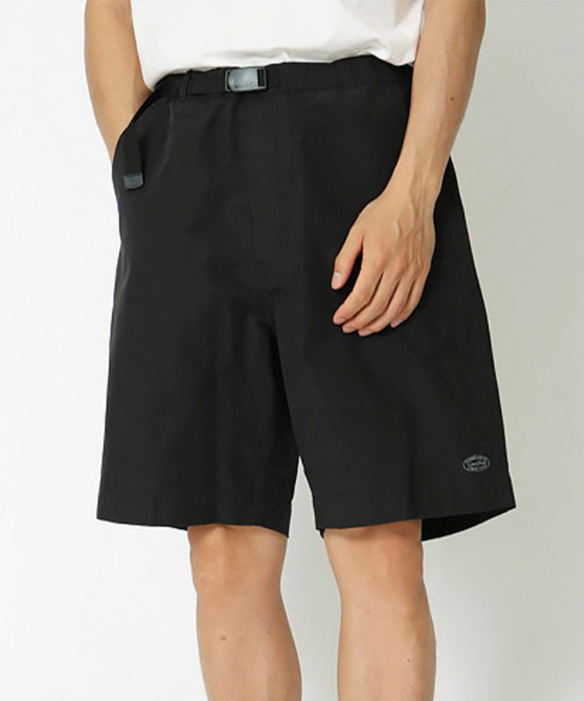 py-Light Mountain Cloth Shorts Black-Snow Peak