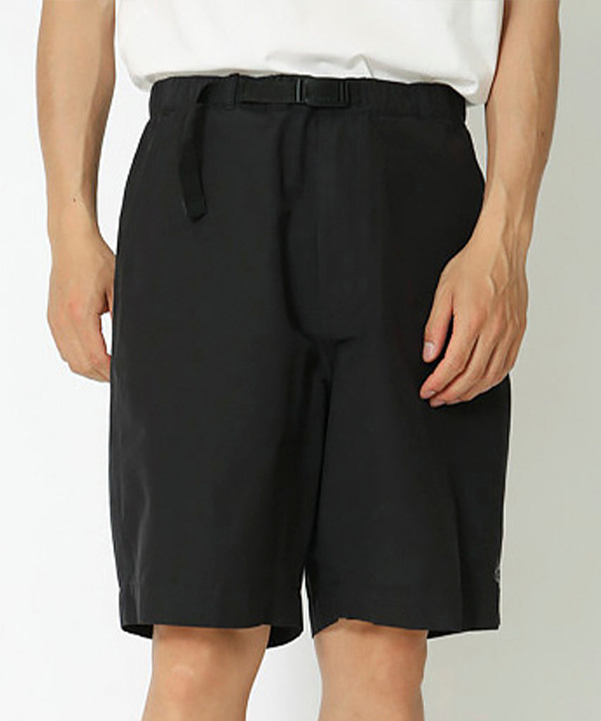 py-Light Mountain Cloth Shorts Black-Snow Peak